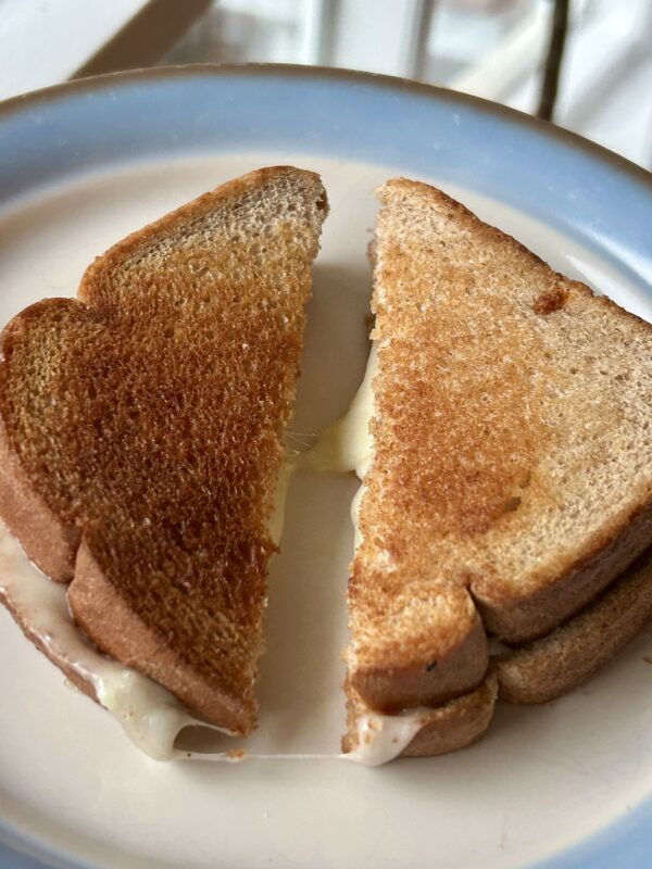 grilled cheese sandwich.