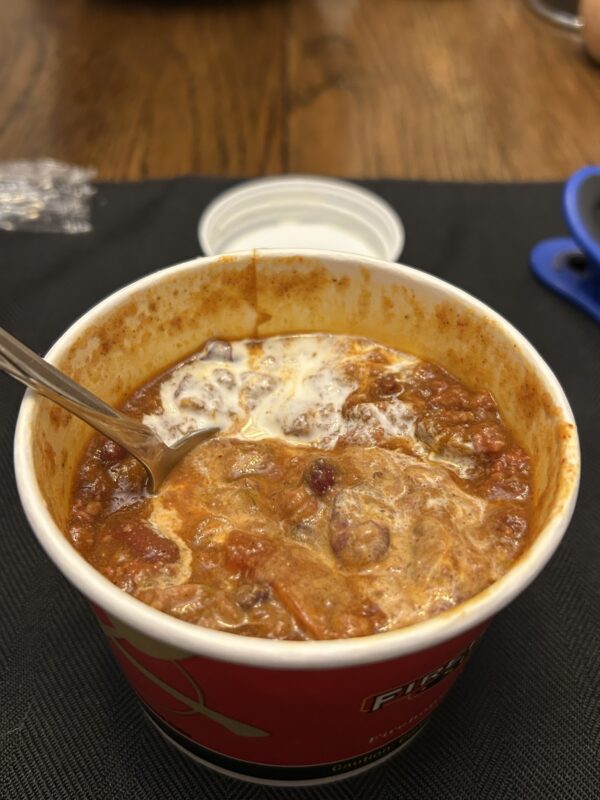 bowl of chili.