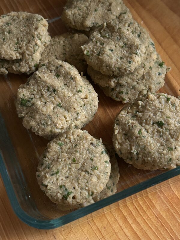 falafel patties.