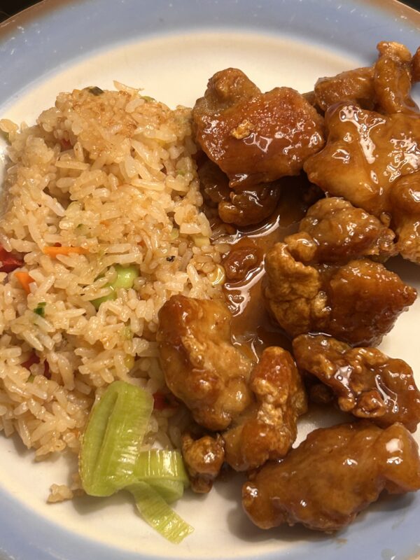 orange chicken.