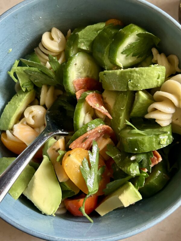 pasta salad.