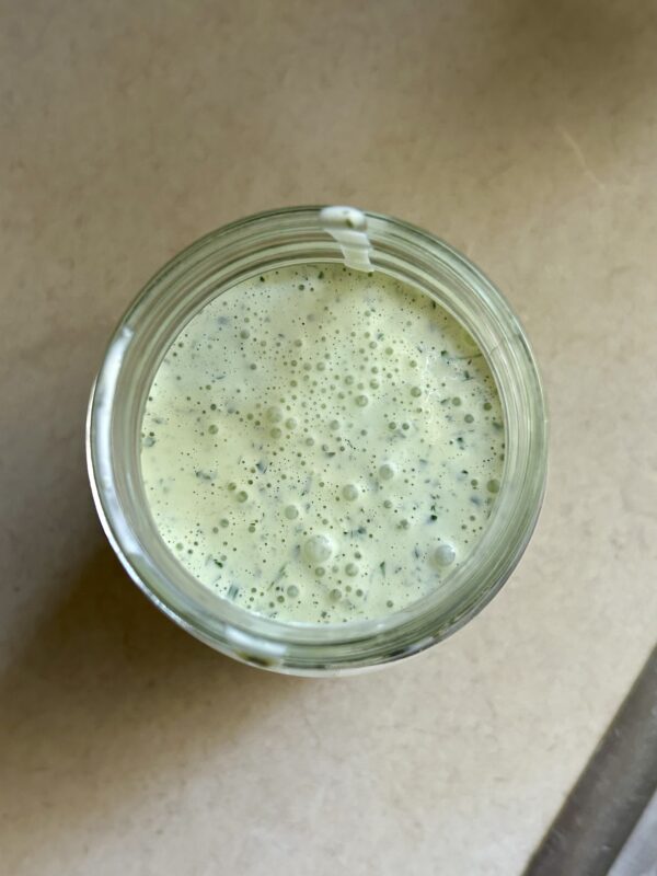 cilantro sauce.