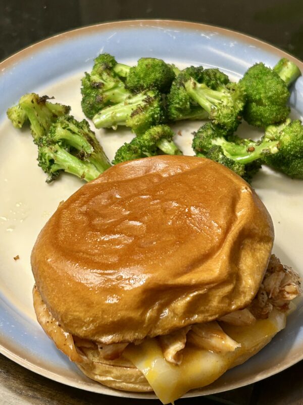 sandwich and broccoli.