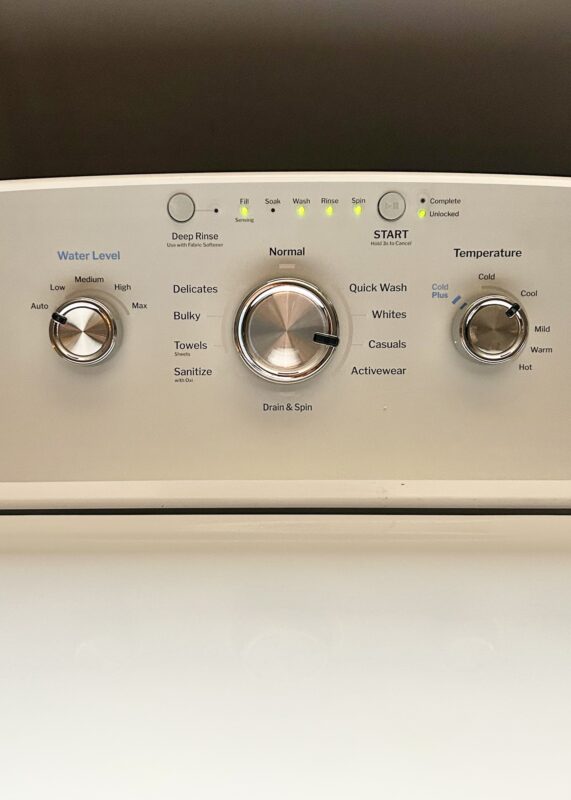 new washing machine.