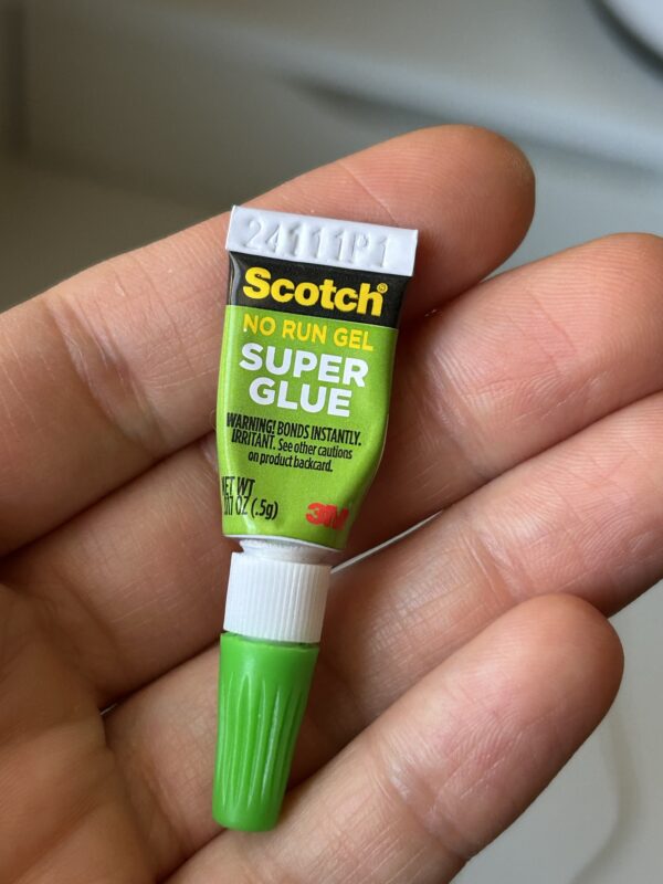super glue.