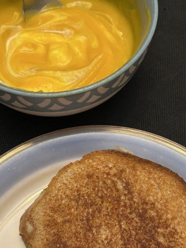 soup and grilled cheese.