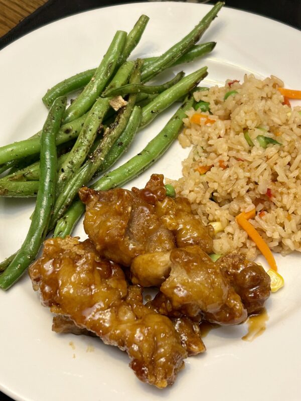 orange chicken.