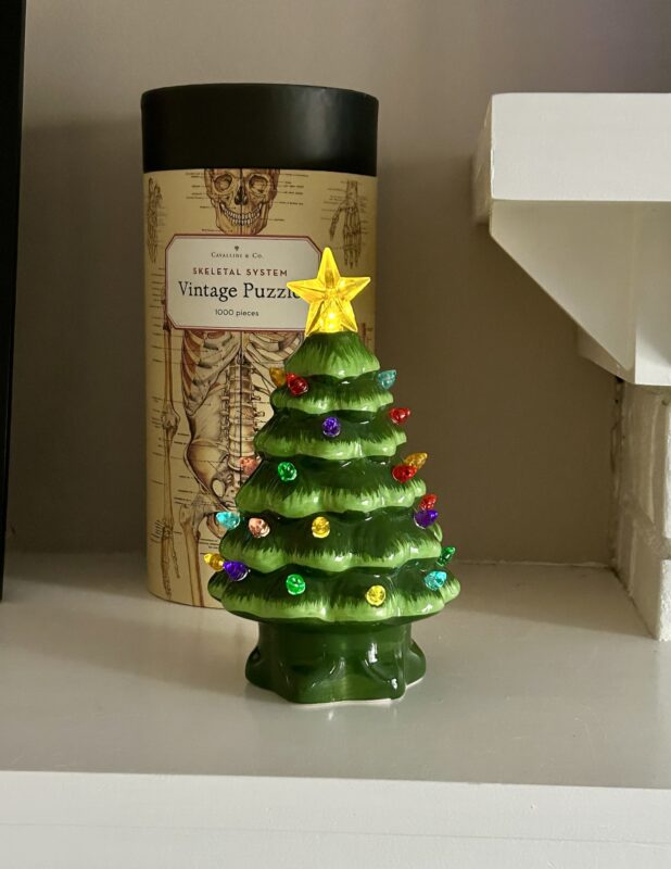 ceramic Christmas tree.