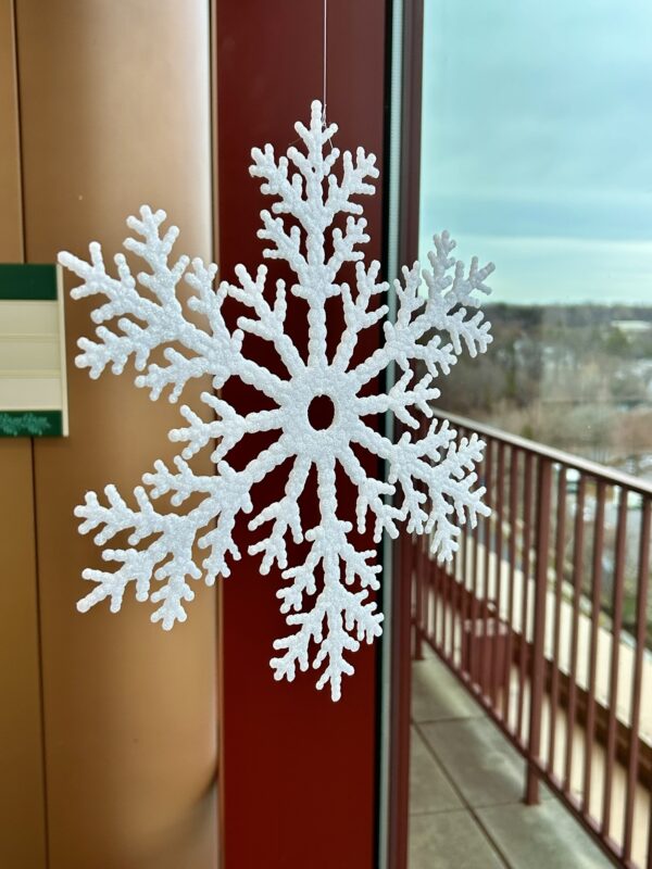 snowflake decorations.