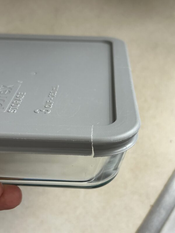 cracked lid.