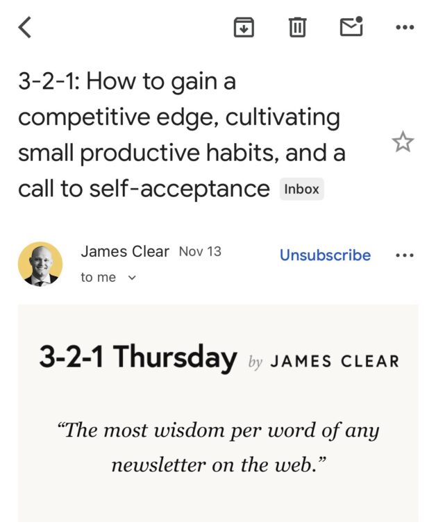 james clear screenshot.