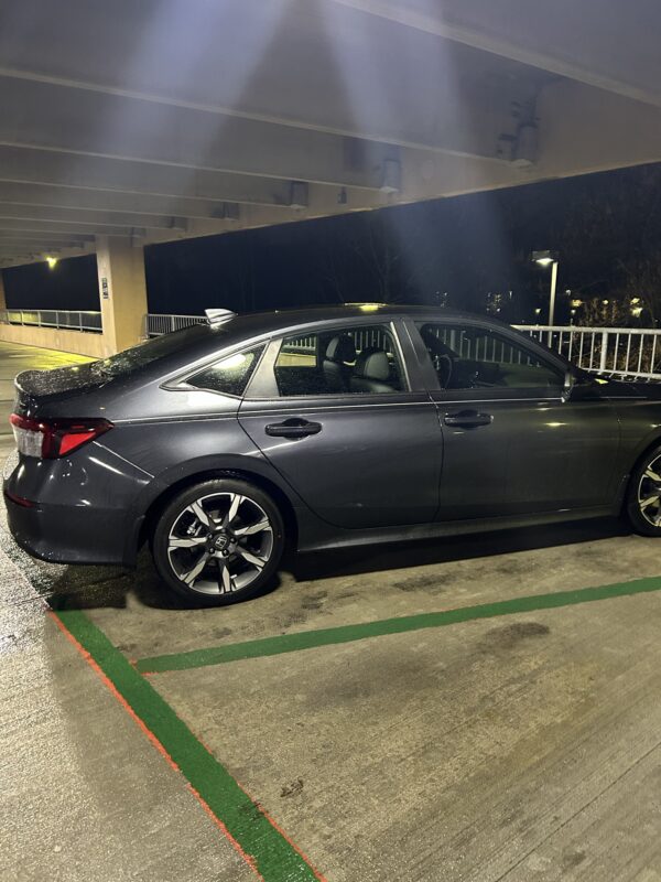 hospital parking garage.