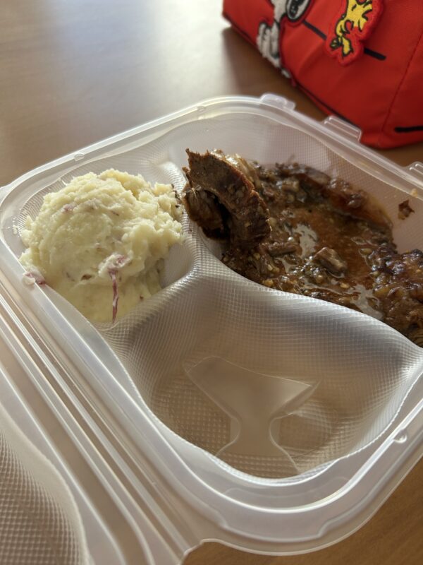 hospital Christmas lunch.