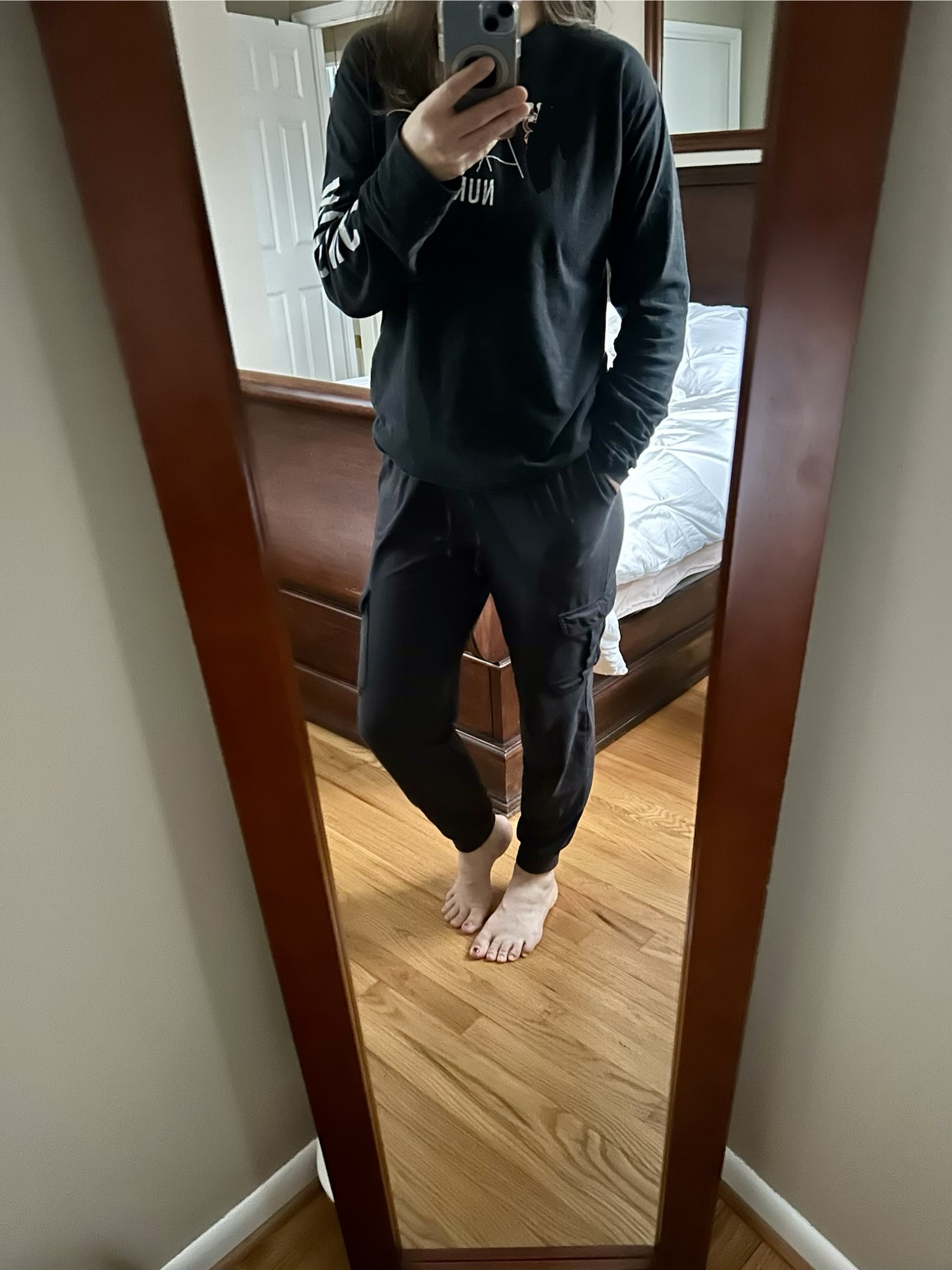 comfy at home clothes.