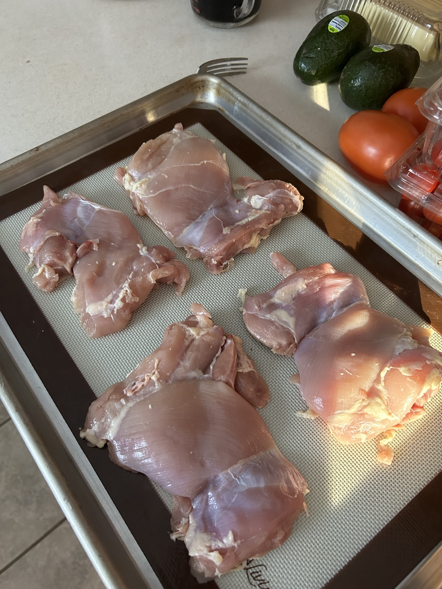 chicken thighs.