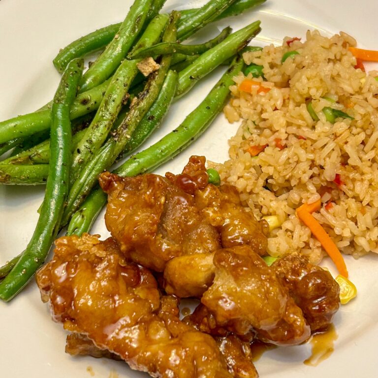 orange chicken.