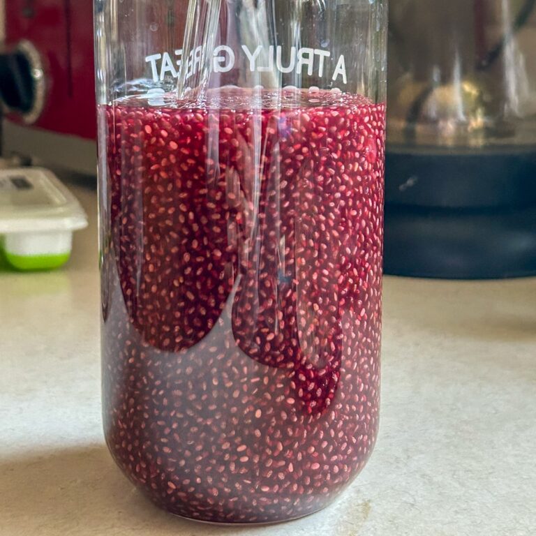 chia seed drink.