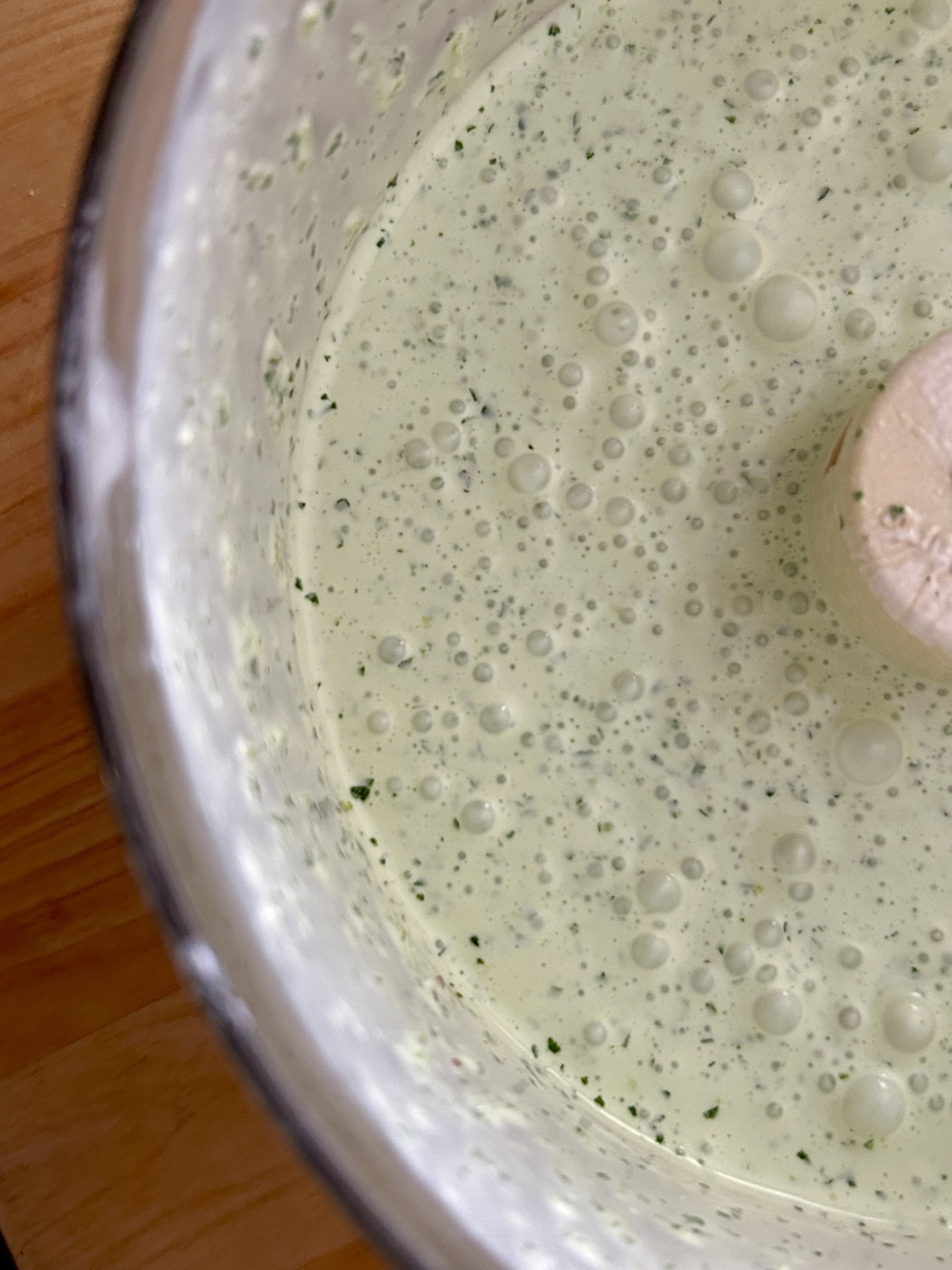 cilantro sauce.