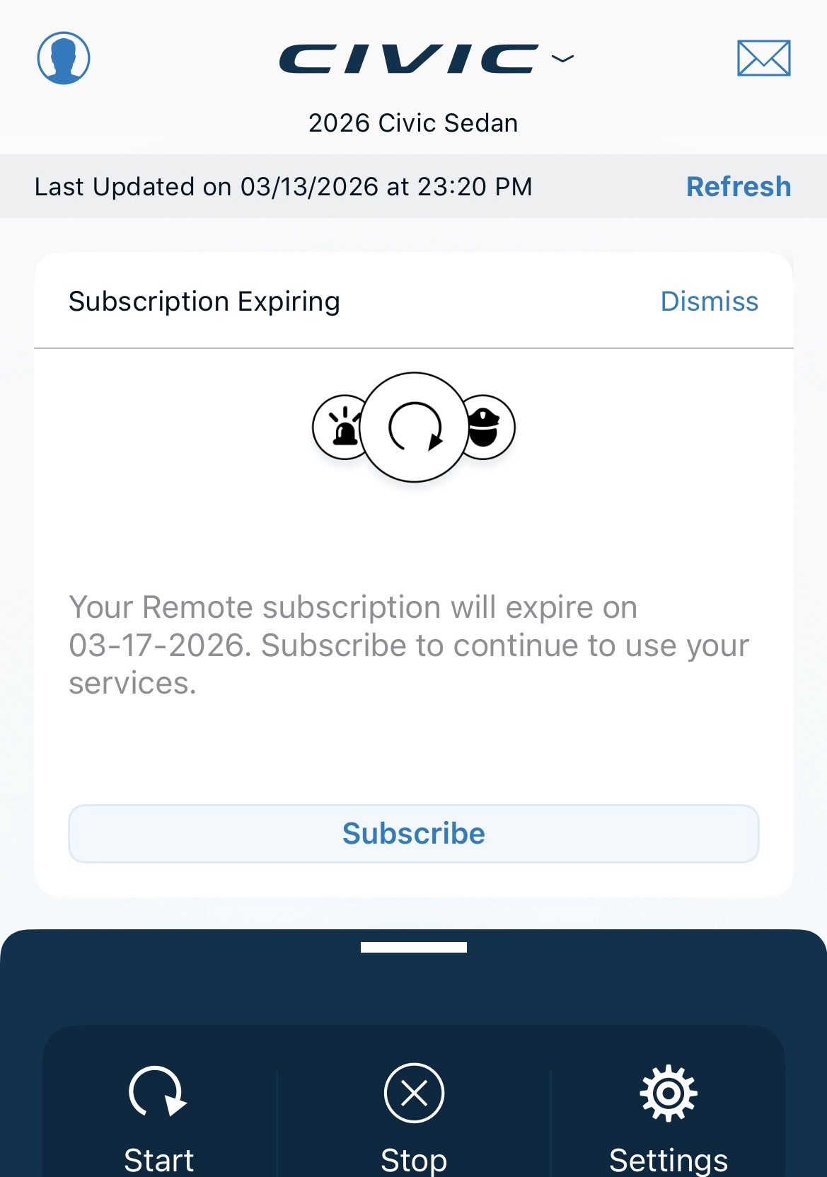 civic app screenshot.
