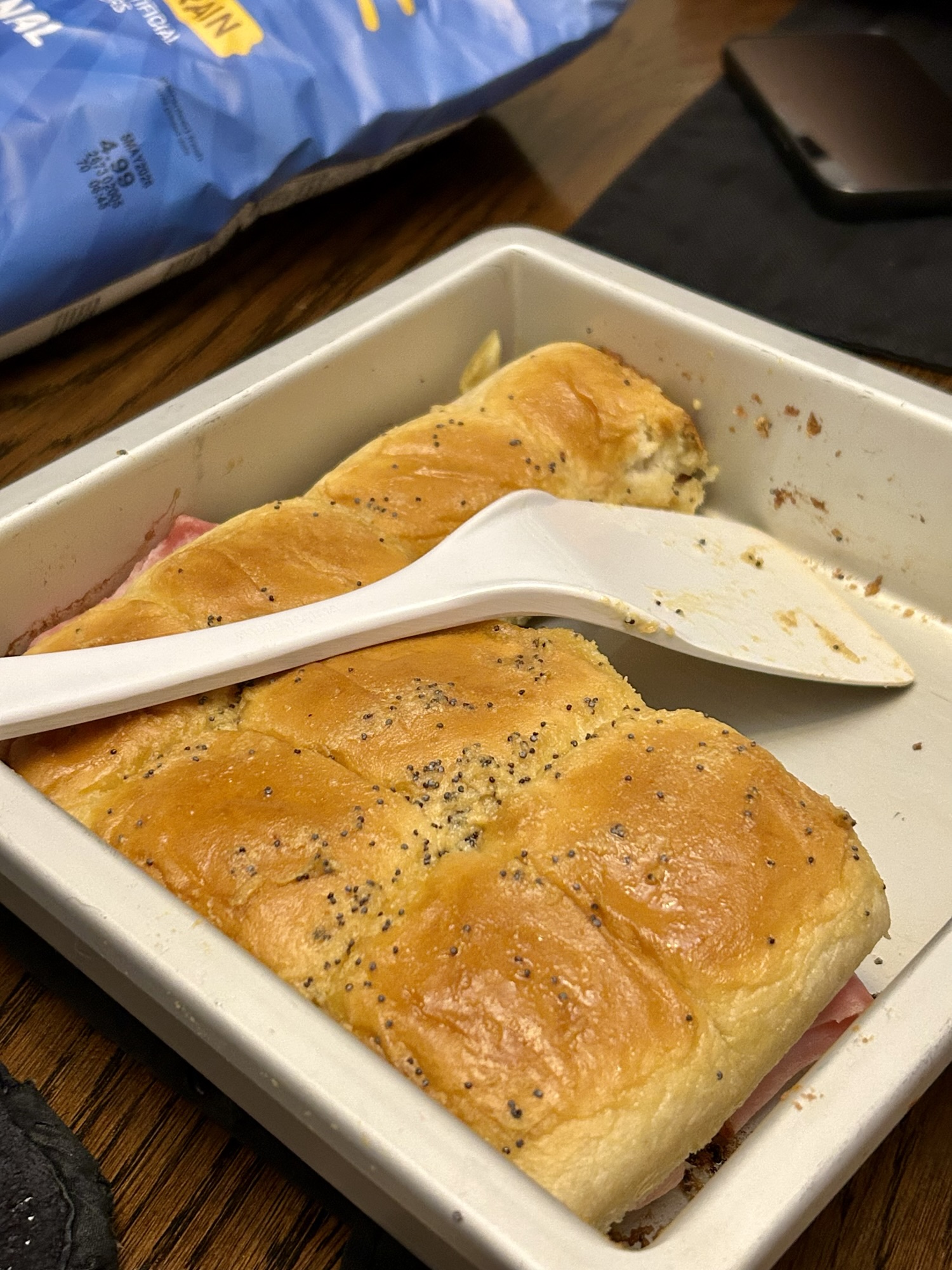 ham and swiss sandwiches.