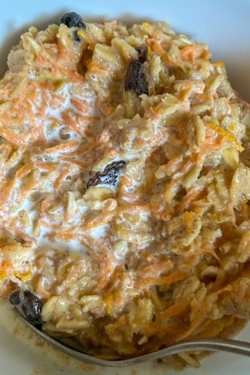 carrot cake oatmeal.