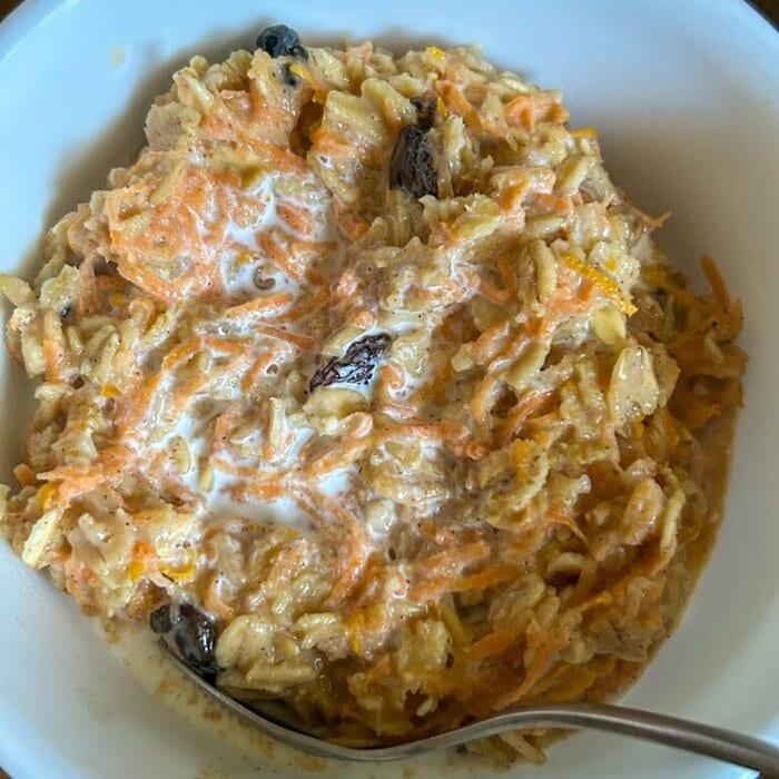 carrot cake oatmeal.