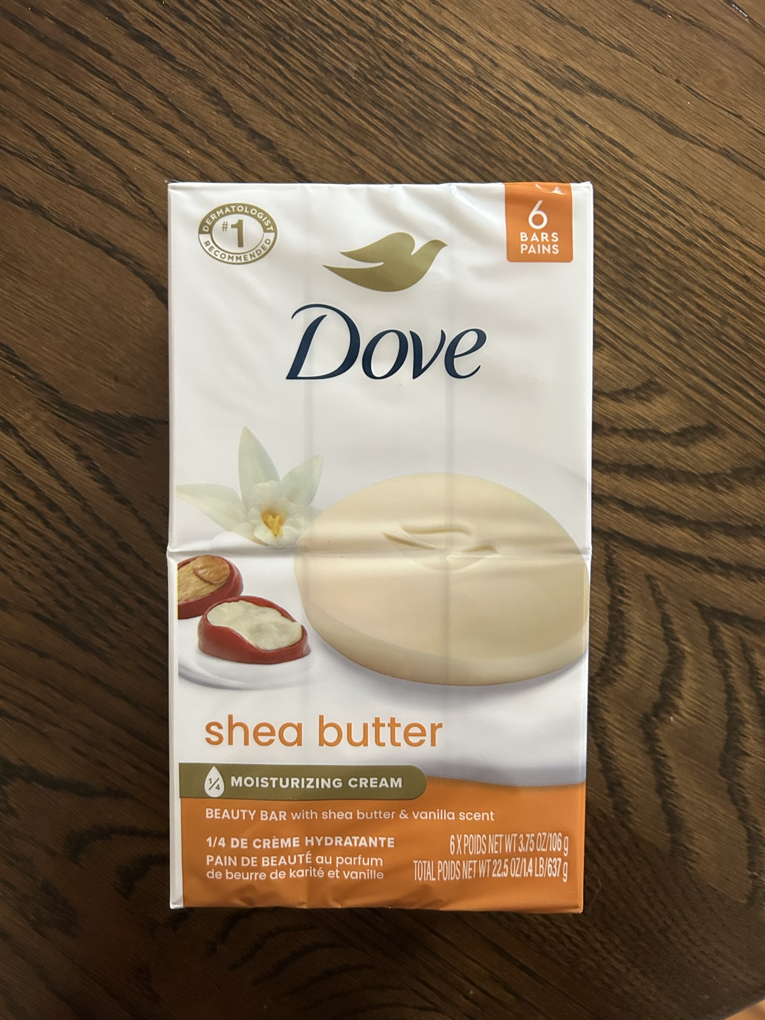 Dove soap bars.