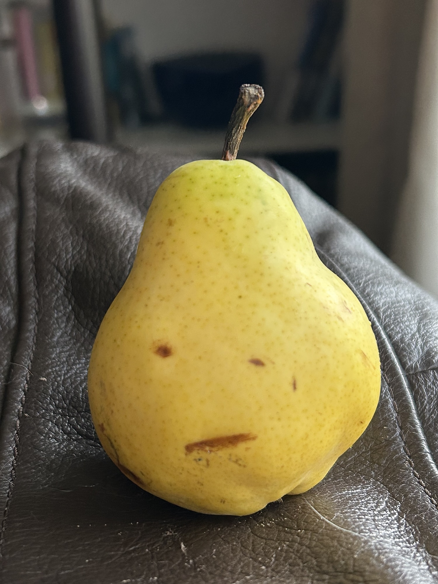 disappointed pear.