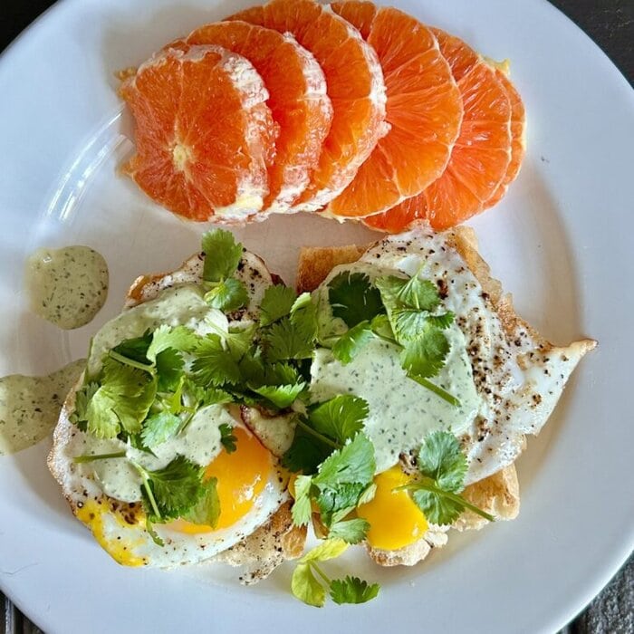 fried eggs.