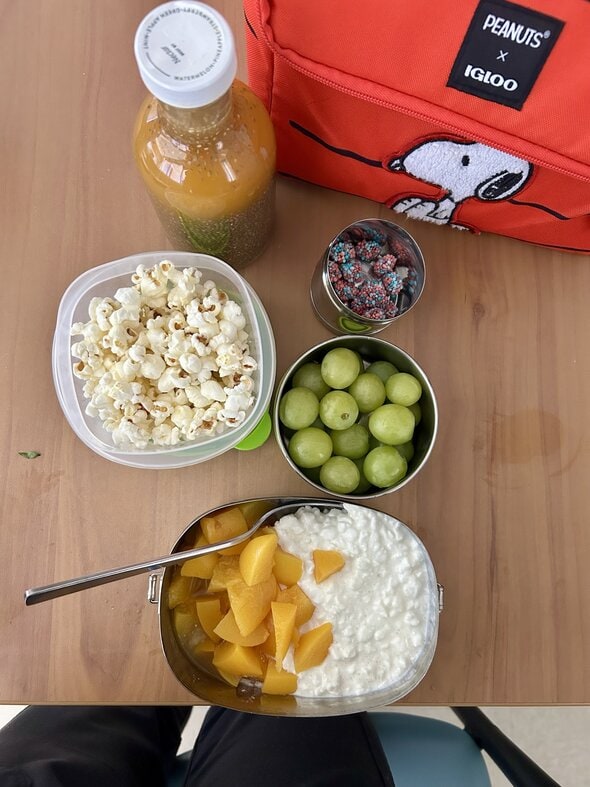 cottage cheese lunch.