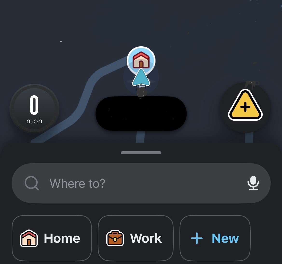 waze screen.