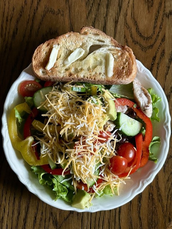 grilled chicken salad.