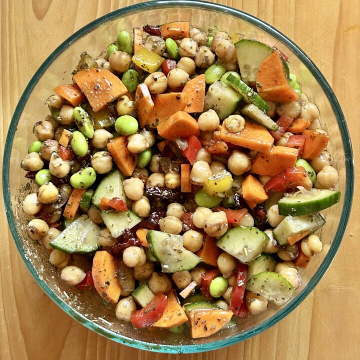 Chickpea salad.