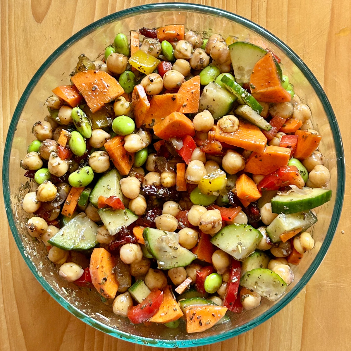 Veggie-Heavy Aldi Chickpea Salad