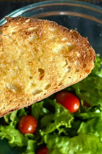 bread and a salad.