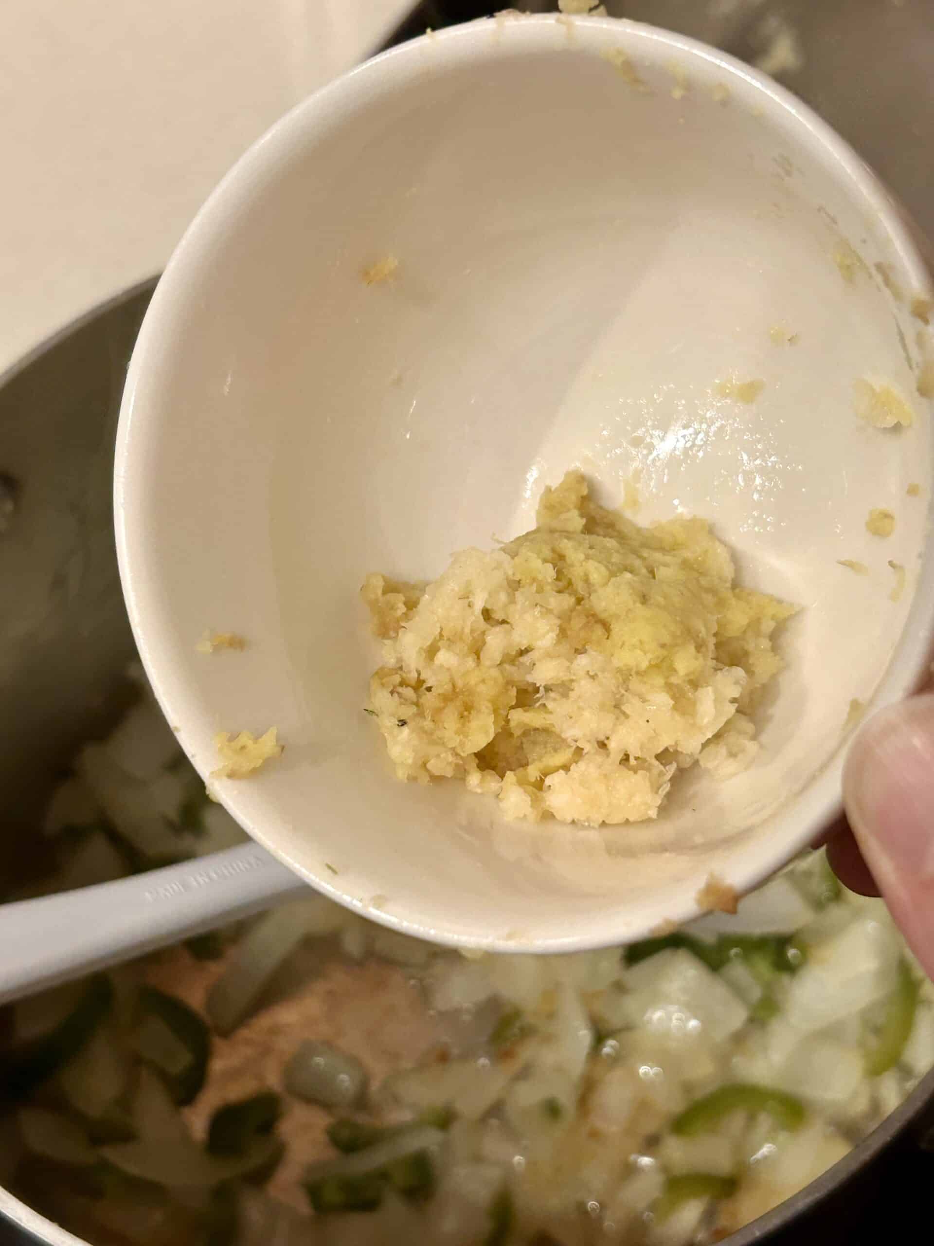 garlic and ginger.