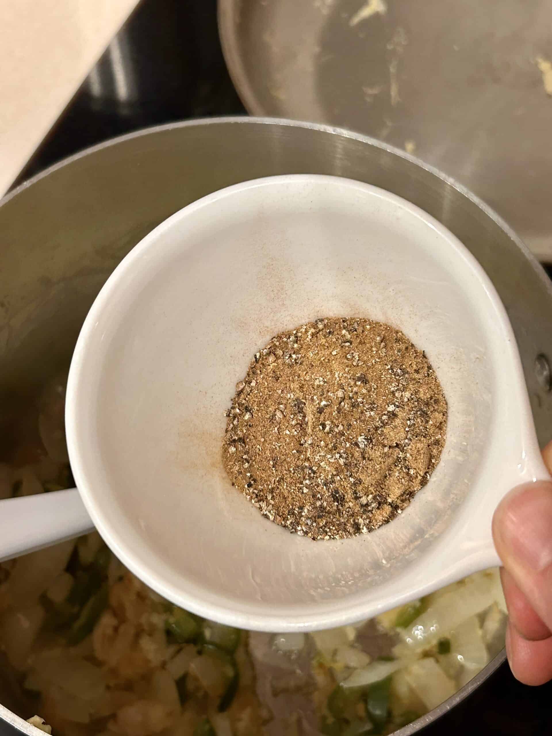 bowl of spices.