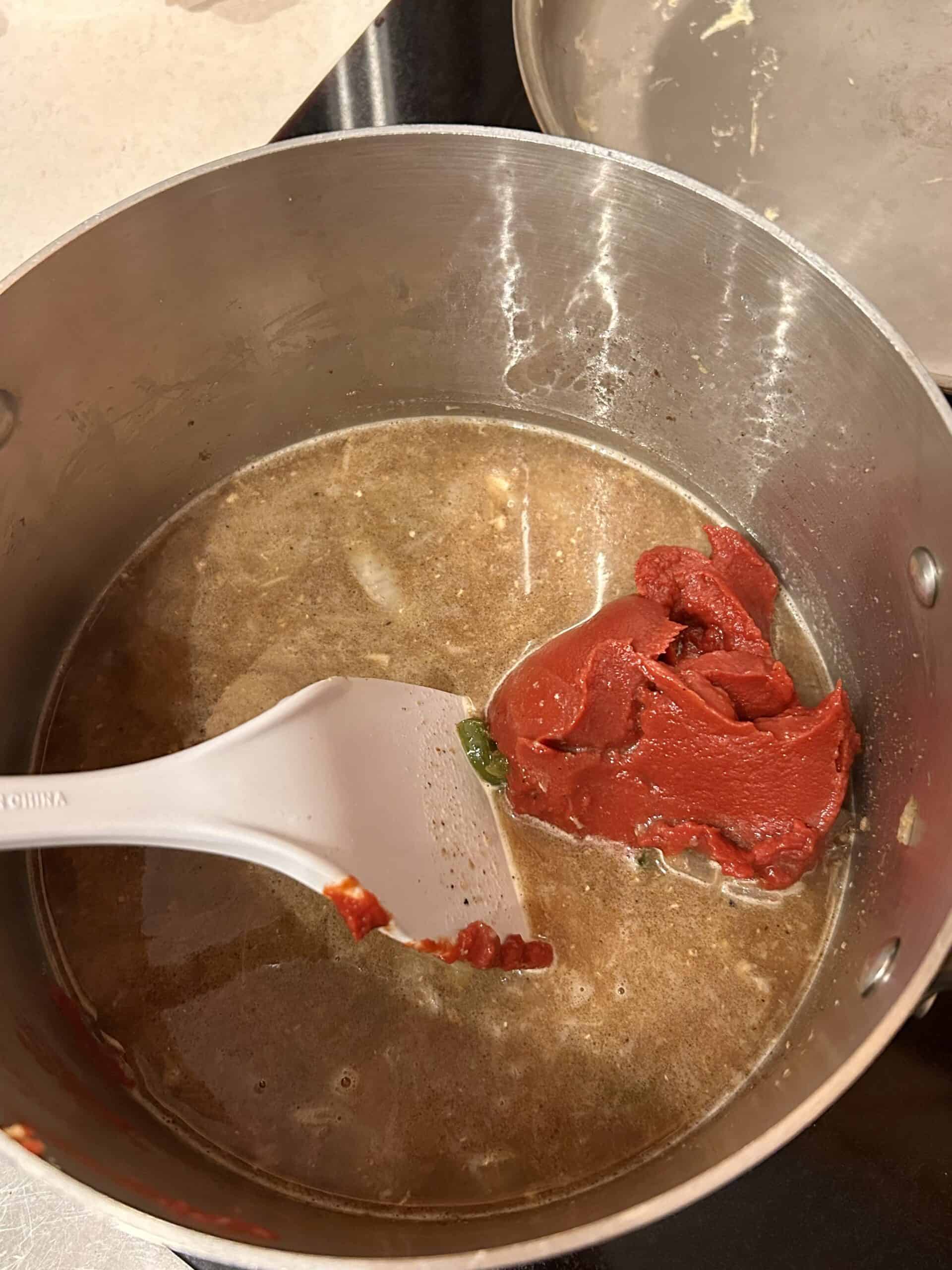 sauce ingredients.