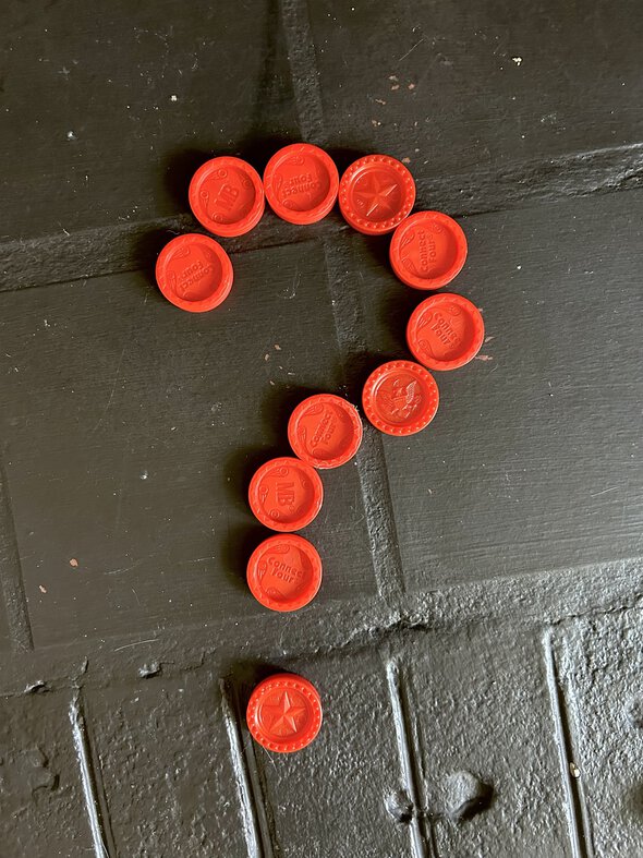 question mark.