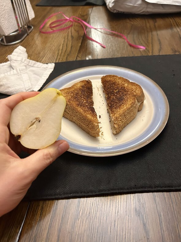 grilled cheese sandwich.