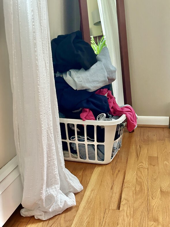 laundry basket.