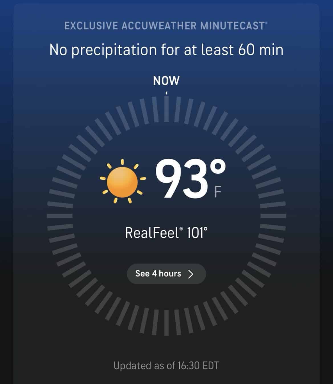 weather screenshot.