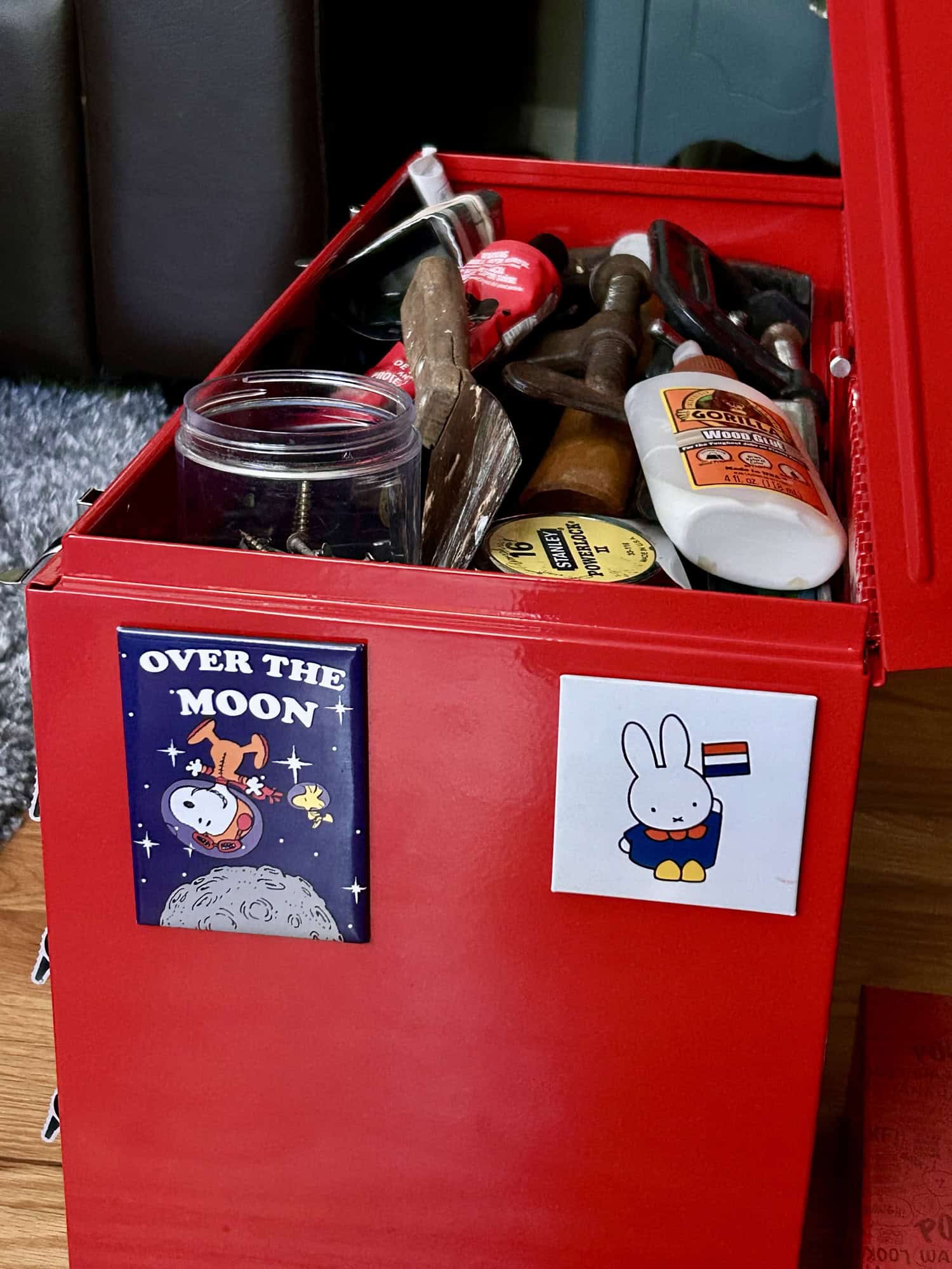 red toolbox.