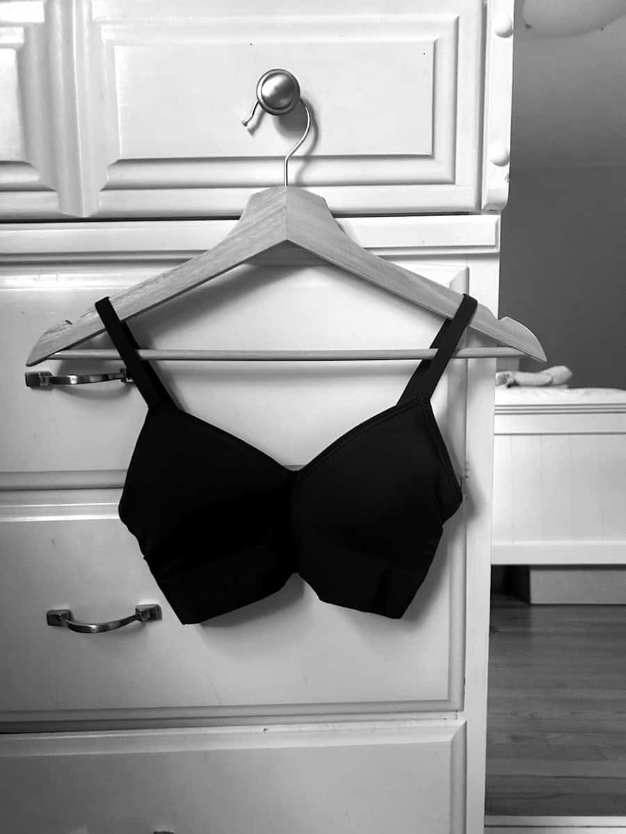 bra on a hanger.