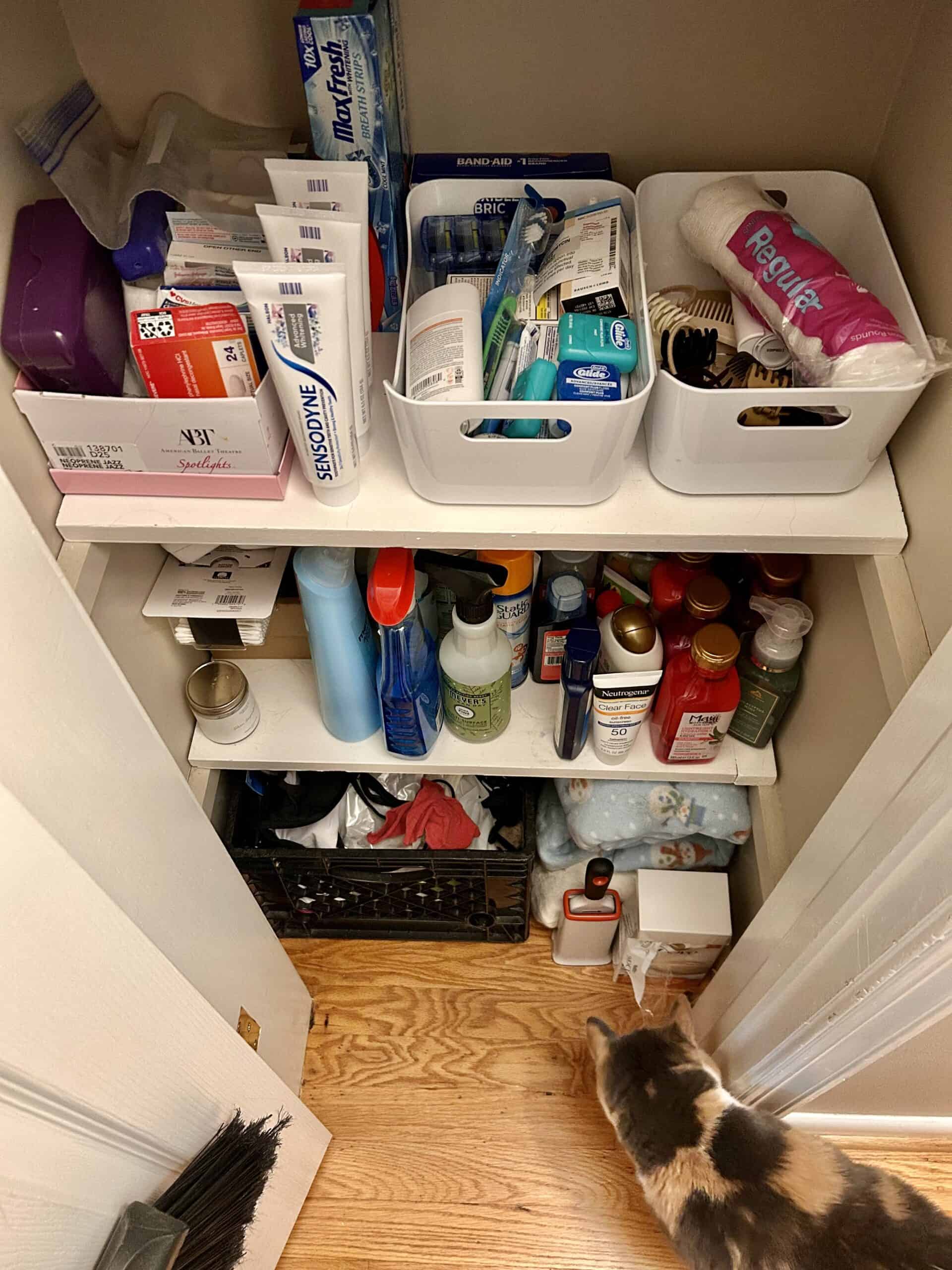 linen closet.
