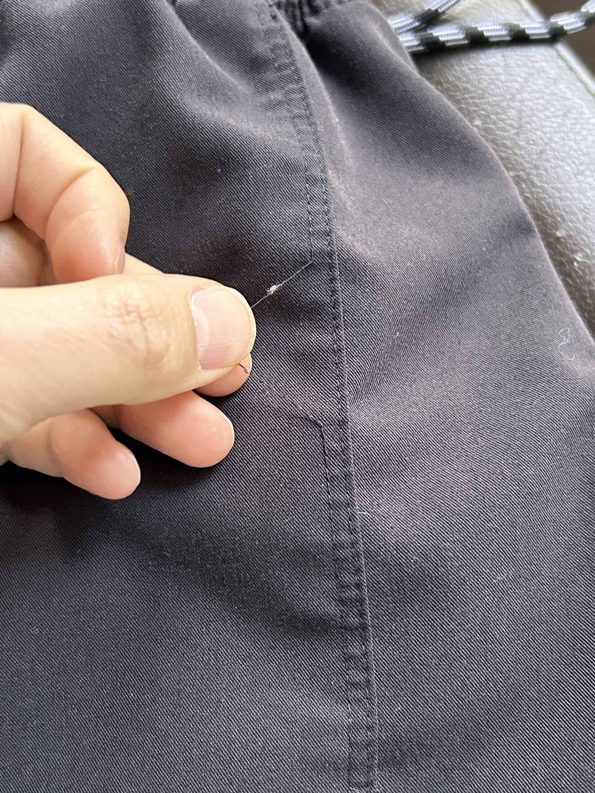 seam that came loose.