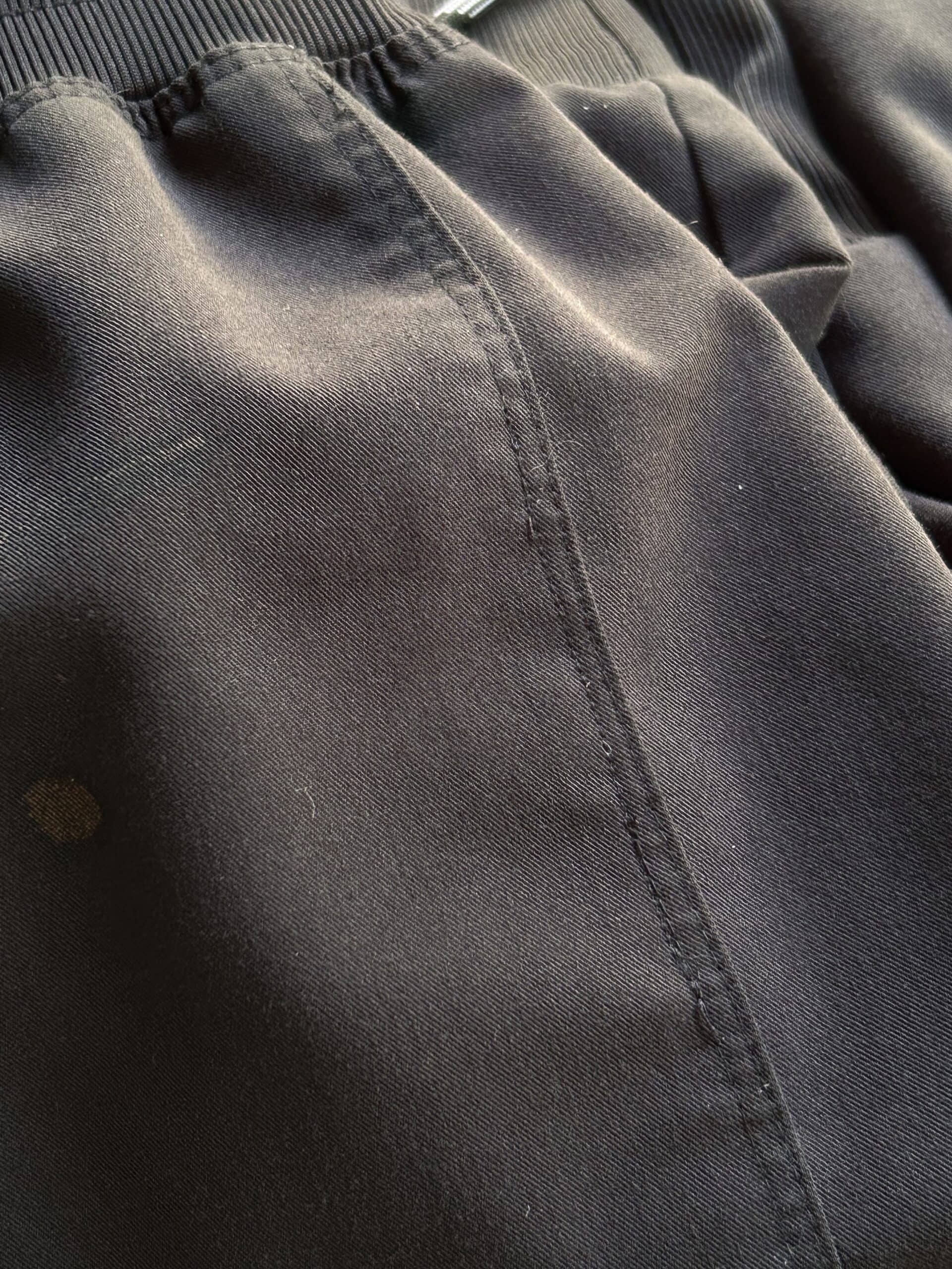 repaired seam.