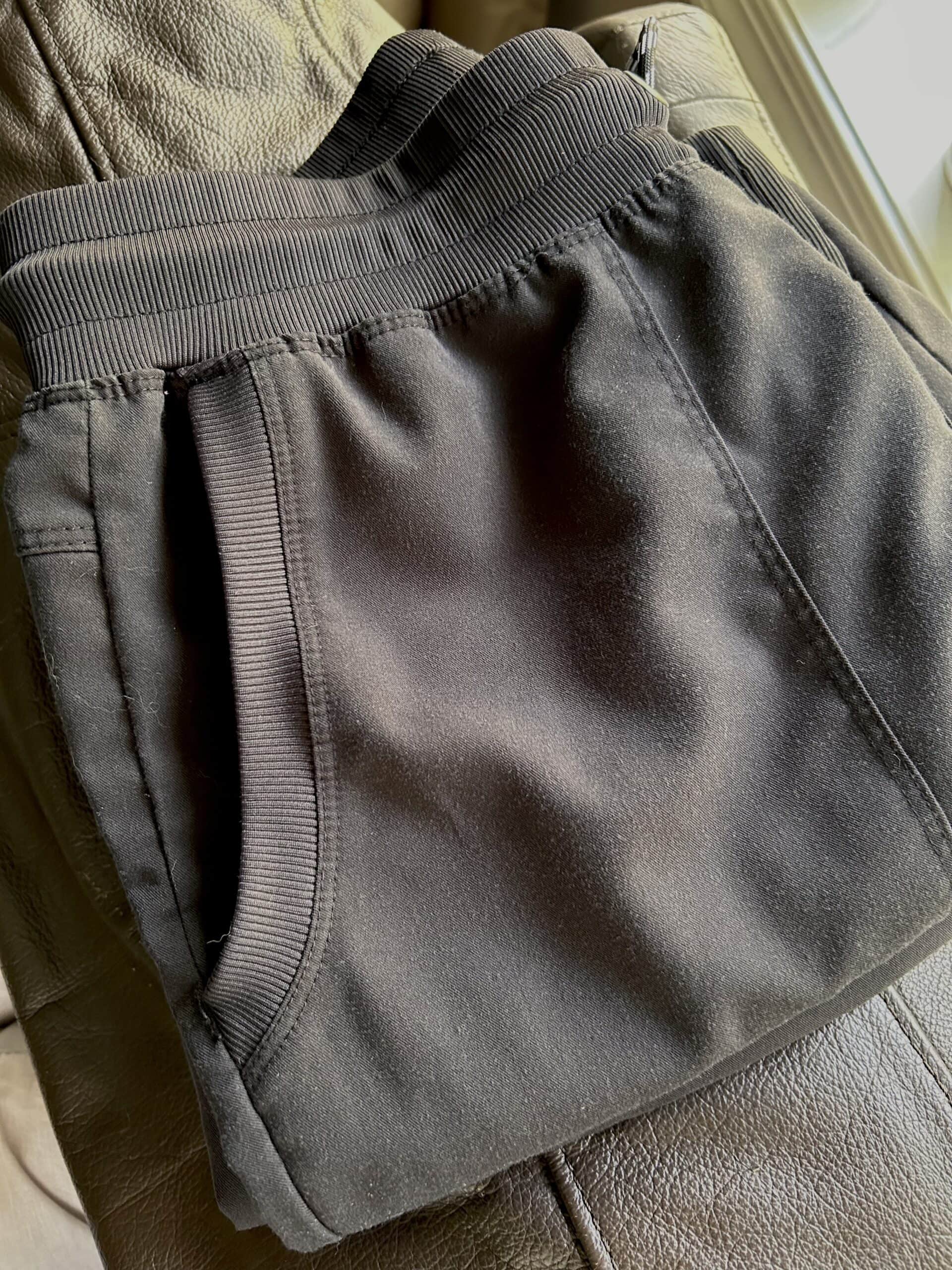 black scrub pants.