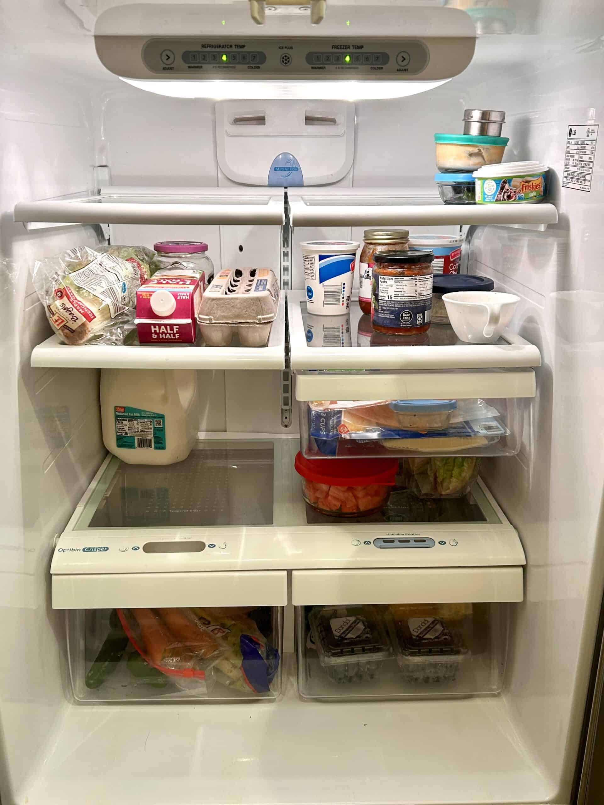 clean fridge.