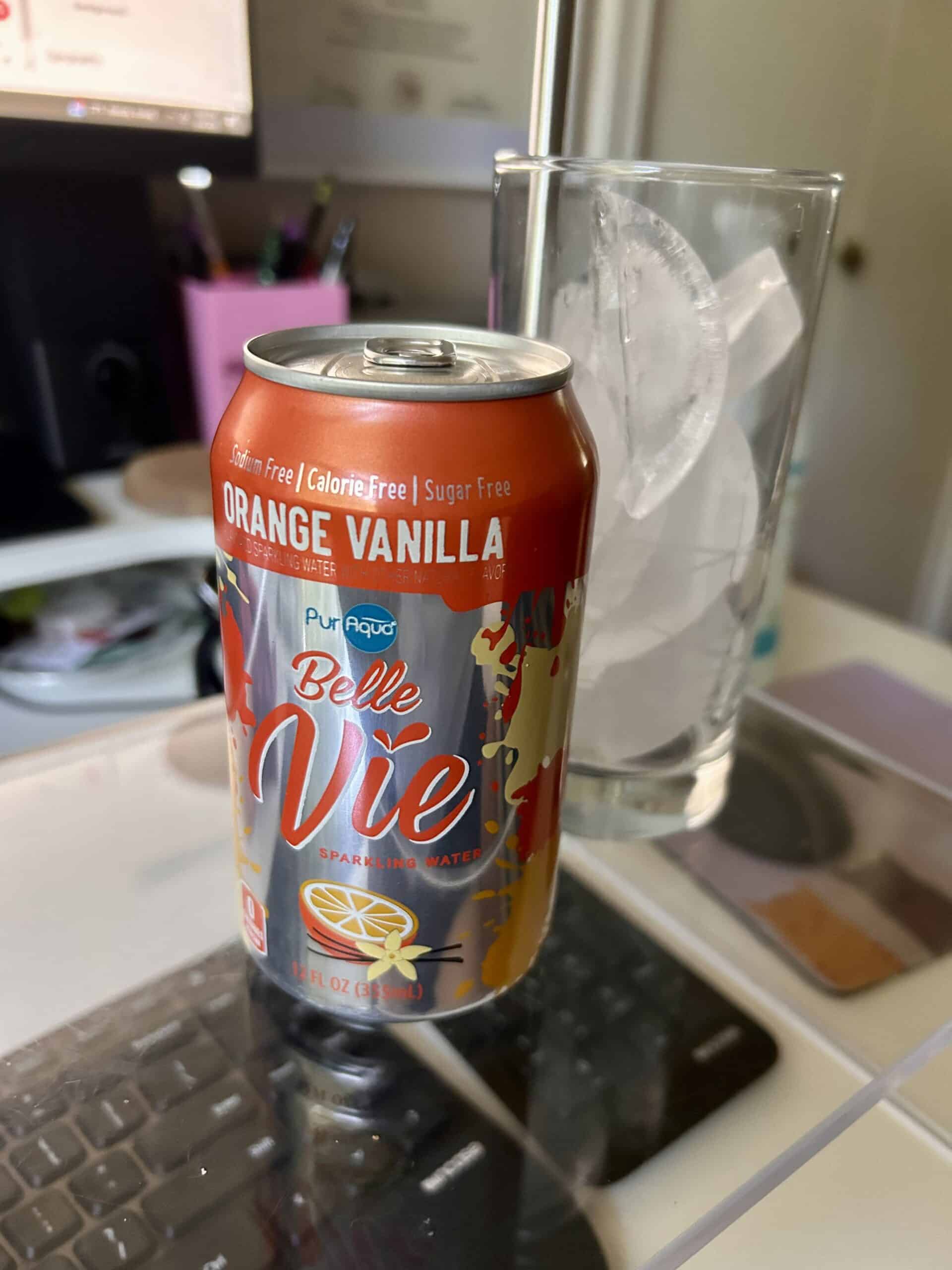 sparkling water.